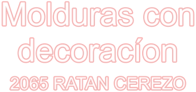 Molduras con decoracíon 2065 RATAN CEREZO