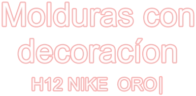 Molduras con decoracíon H12 NIKE  ORO|