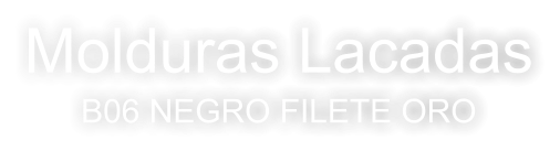 Molduras Lacadas B06 NEGRO FILETE ORO