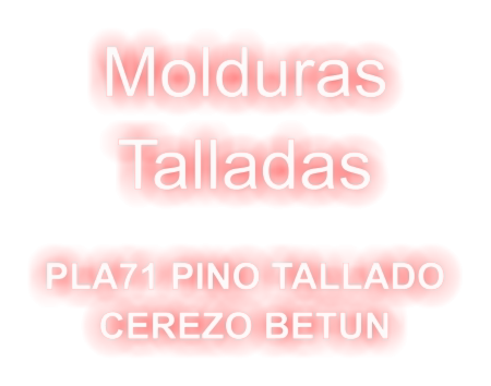 Molduras   Talladas  PLA71 PINO TALLADO CEREZO BETUN
