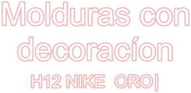 Molduras con decoracíon H12 NIKE  ORO|