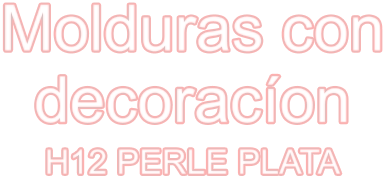 Molduras con decoracíon H12 PERLE PLATA